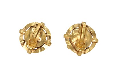 Lot 278 - Chanel Gold Pearl Encased Clip On Earrings