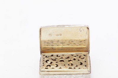 Lot 6 - A Victorian sterling silver vinaigrette, London 1851 by Charles Rawlings and William Summers