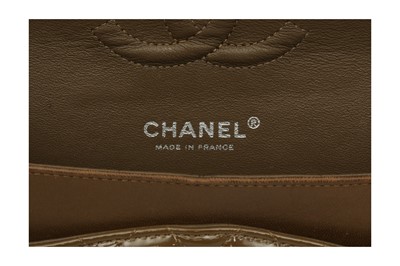 Lot 190 - Chanel Olive Green Classic Medium Double Flap Bag