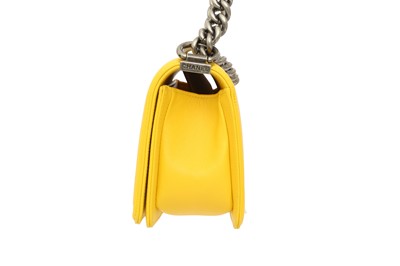 Lot 155 - λ Chanel Yellow Stingray Small Boy Bag