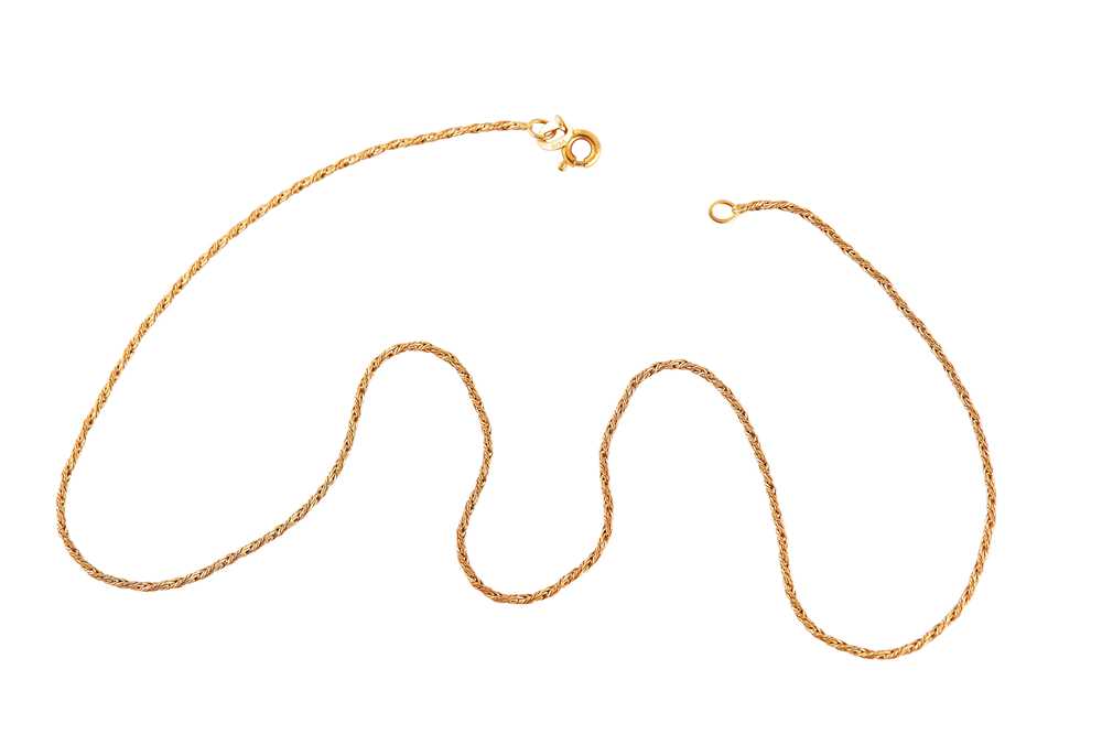 Lot 65 - A ROPE CHAIN NECKLACE