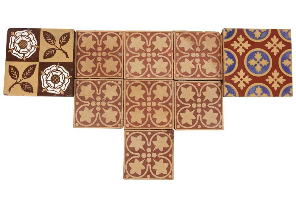 Lot 409 - TWO MINTON & CO ENCAUSTIC TILES, LATE 19TH CENTURY