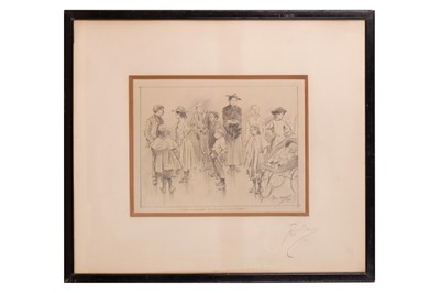 Lot 158 - May (Phil) ‘Group of Children Waiting for a Free Dinner'