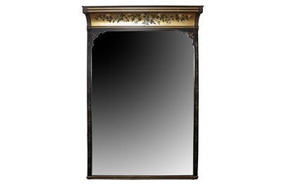 Lot 1 - A LARGE AESTHETIC MOVEMENT OVERMANTEL MIRROR