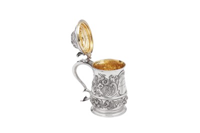 Lot 501 - A George II sterling silver tankard, London 1751 by Richard Gurney and Thomas Cook (reg. 19th Oct 1727)