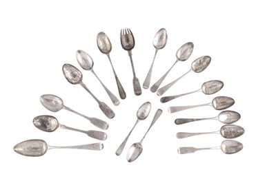 Lot 280 - A MIXED GROUP OF STERLING SILVER FLATWARE