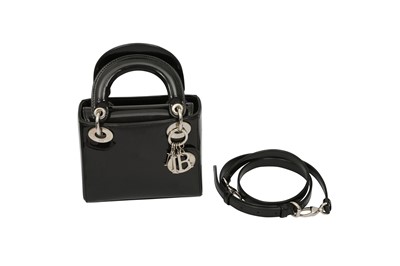 Lot 472 - Christian Dior Black Mini Lady Dior Bag
