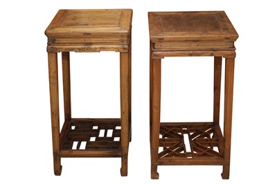 Lot 1132 - A PAIR OF CHINESE TABLES, LATE 19TH/EARLY 20TH CENTURY
