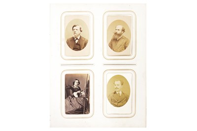 Lot 160 - Photographic album, carte de visite, c.1860s-1870s