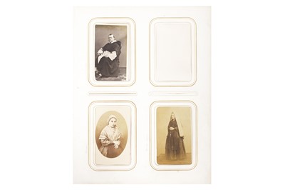 Lot 160 - Photographic album, carte de visite, c.1860s-1870s