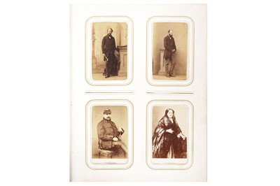 Lot 160 - Photographic album, carte de visite, c.1860s-1870s