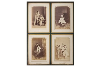 Lot 161 - Photographic album, cartes de visite, c.1860s-1870s