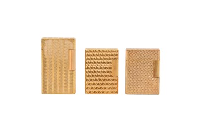 Lot 378 - FOUR S T DUPONT GOLD PLATED LIGHTERS