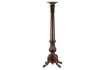 Lot 642 - A COLONIAL MAHOGANY TORCHERE STAND, LATE 19TH CENTURY