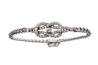 Lot 4 - A diamond fancy-link bracelet