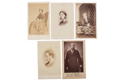 Lot 187 - Cartes de visite, famous Victorians, c.1860s