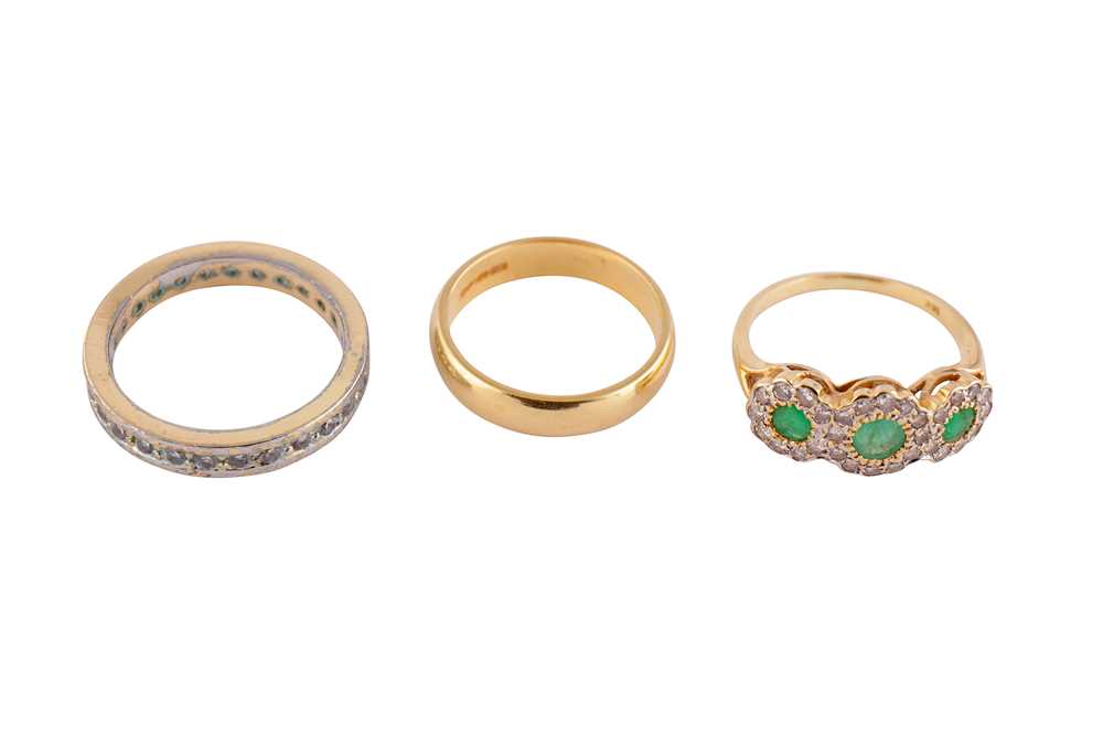 Lot 45 - TWO YELLOW GOLD RINGS