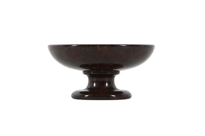 Lot 382 - A CONTINENTAL RED MARBLE TAZZA, LATE 19TH CENTURY