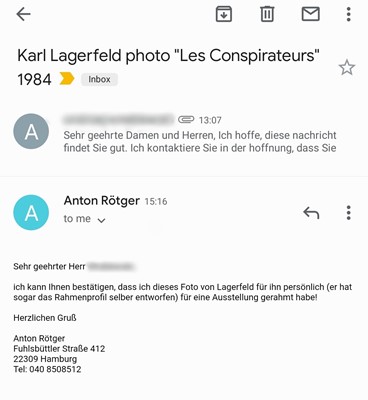 Lot 333 - Karl Lagerfeld (1933-2019)