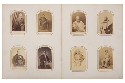 Lot 209 - Photographic album, cartes de visite, c.1860s-1870s