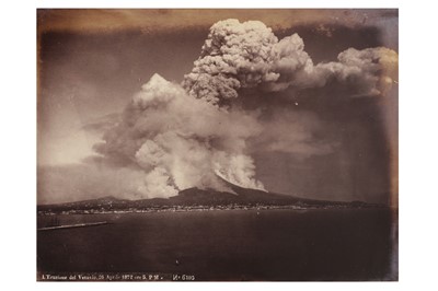 Lot 79 - Photographic album, Vesuvius Eruption an Italy views, 1870s-1880s