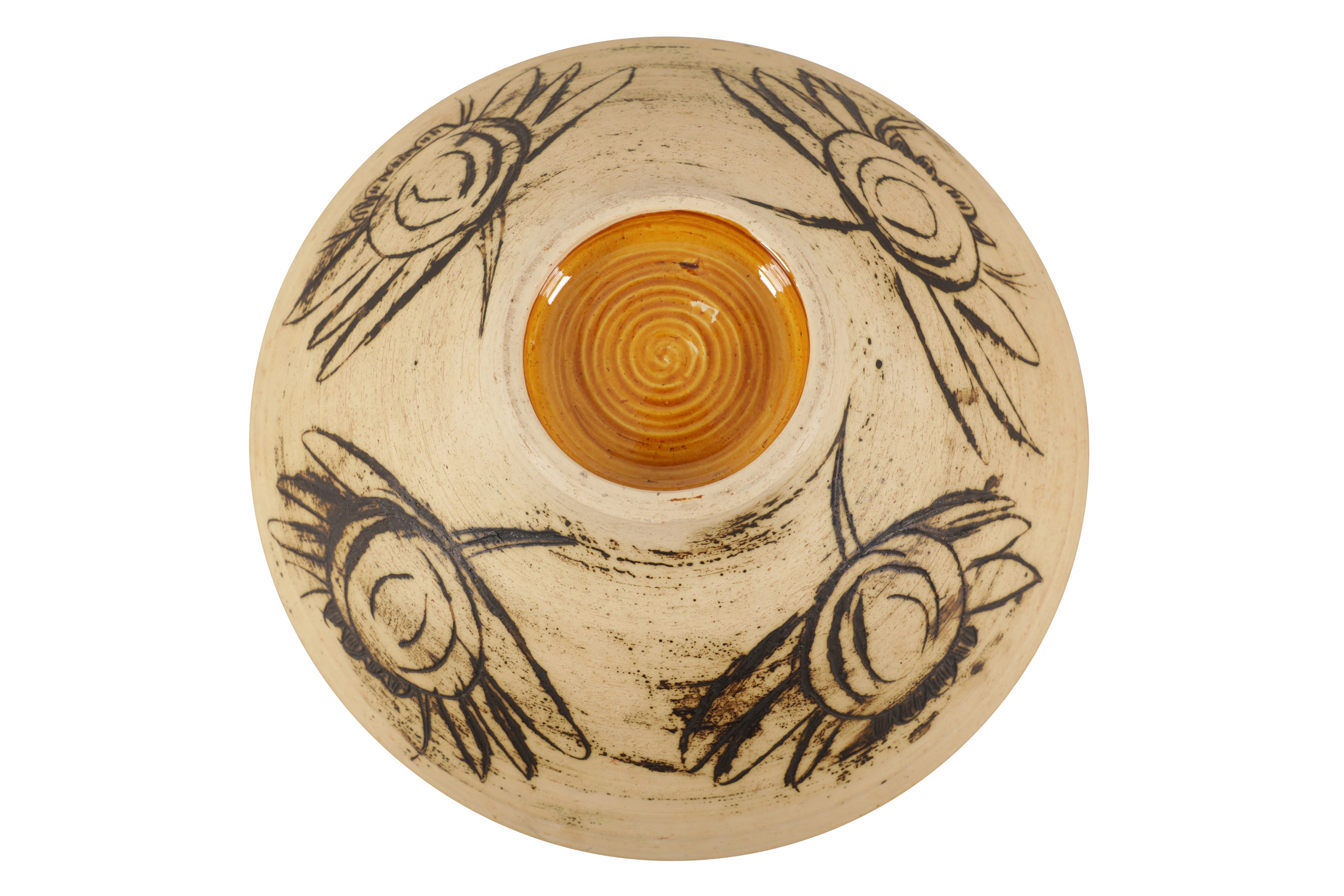 Lot 859 A POTTERY BOWL, CONTEMPORARY