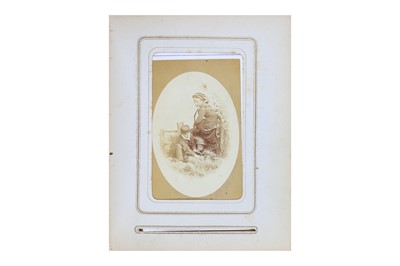 Lot 185 - A Victorian Curiosity Carte De Visite Album c.1860s