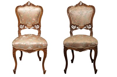 Lot 607 - A FRENCH ROCOCO REVIVAL WALNUT SALON SUITE, 20TH CENTURY