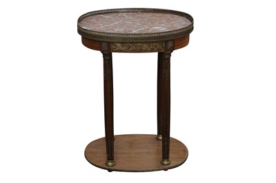 Lot 650 - A FRENCH EMPIRE STYLE OVAL OCCASIONAL TABLE, EARLY 20TH CENTURY