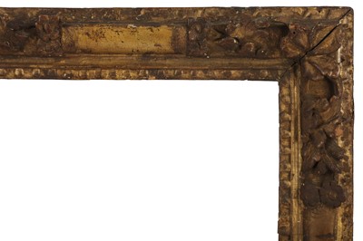 Lot 241 - A FRENCH OAK LOUIS XIV CARVED AND GILDED LE BRUN FRAME