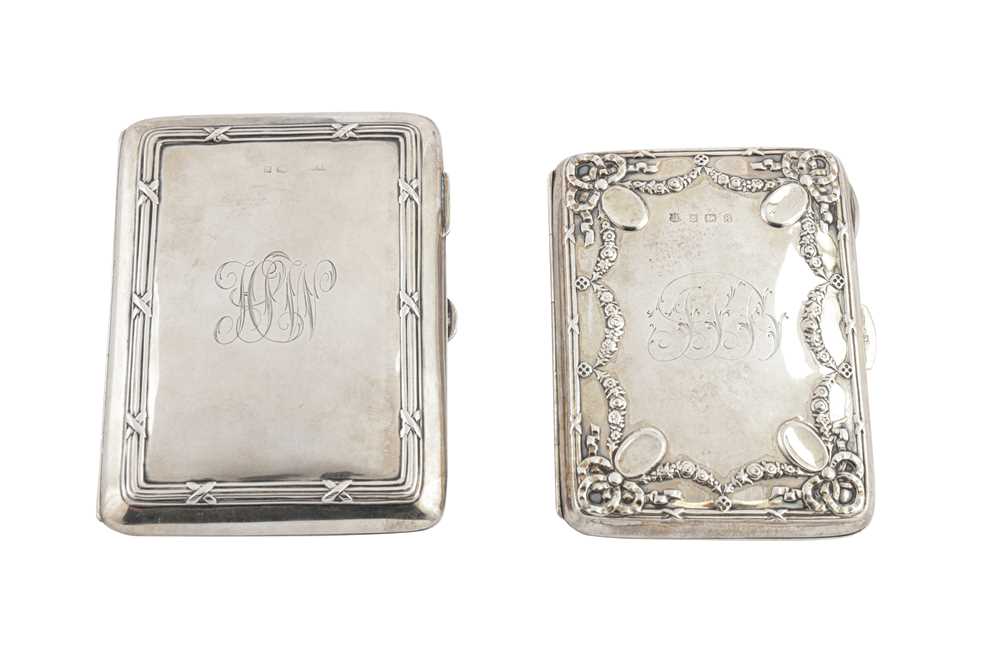 Lot 156 - TWO EDWARDIAN STERLING SILVER WALLETS OR