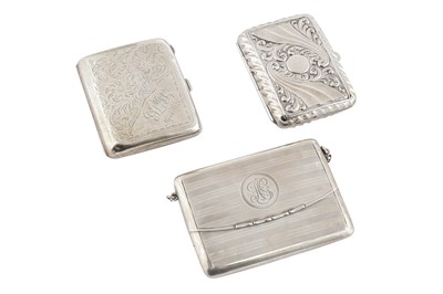 Lot 159 - A MIXED GROUP OF STERLING SILVER CASES
