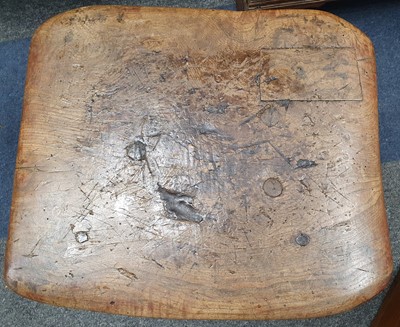 Lot 543 - A VERNACULAR ELM TABLE, PROBABLY 19TH CENTURY