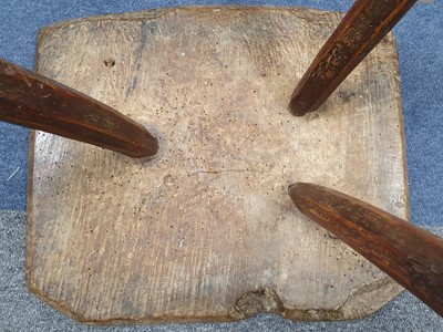 Lot 543 - A VERNACULAR ELM TABLE, PROBABLY 19TH CENTURY