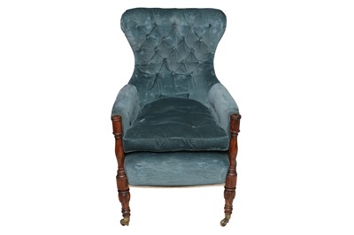 Lot 601 - A WILLIAM IV ROSEWOOD ARMCHAIR