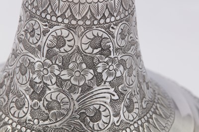 Lot 60 - A late 20th century Indian silver bottle (surahi), Bombay circa 1970