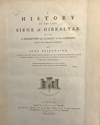 Lot 200 - Drinkwater (John) A History of the Late Siege of Gibraltar