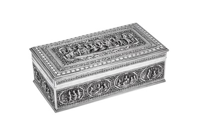 Lot 94 - A fine late 19th century Burmese silver casket or box, Rangoon circa 1890