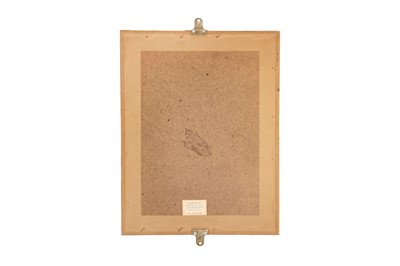 Lot 608 - A GRISAILLE DRAWING OF A RAMPAGING ELEPHANT