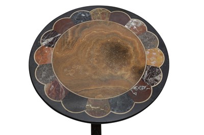 Lot 565 - AN ITALIAN CIRCULAR SPECIMEN MARBLE TABLE TOP, LATE 19TH/EARLY 20TH CENTURY