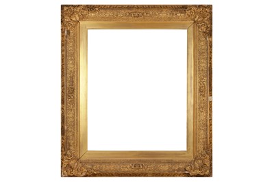 Lot 695 - A FRENCH 19TH CENTURY RÉGENCE STYLE GILDED COMPOSITION FRAME