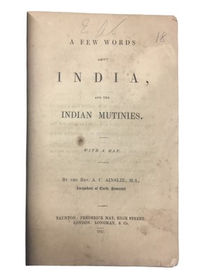 Lot 221 - Ainslie. India and Indian Mutinies