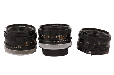Lot 137 - A Group of Canon 50mm f/1.8 FD Lenses