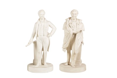Lot 410 - TWO MINTON PARIAN WARE FIGURES, MID 19TH CENTURY
