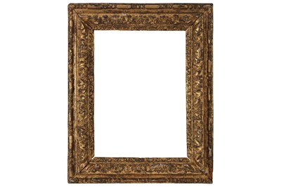 Lot 692 - A FRENCH LOUIS XIII CARVED AND GILDED FRAME