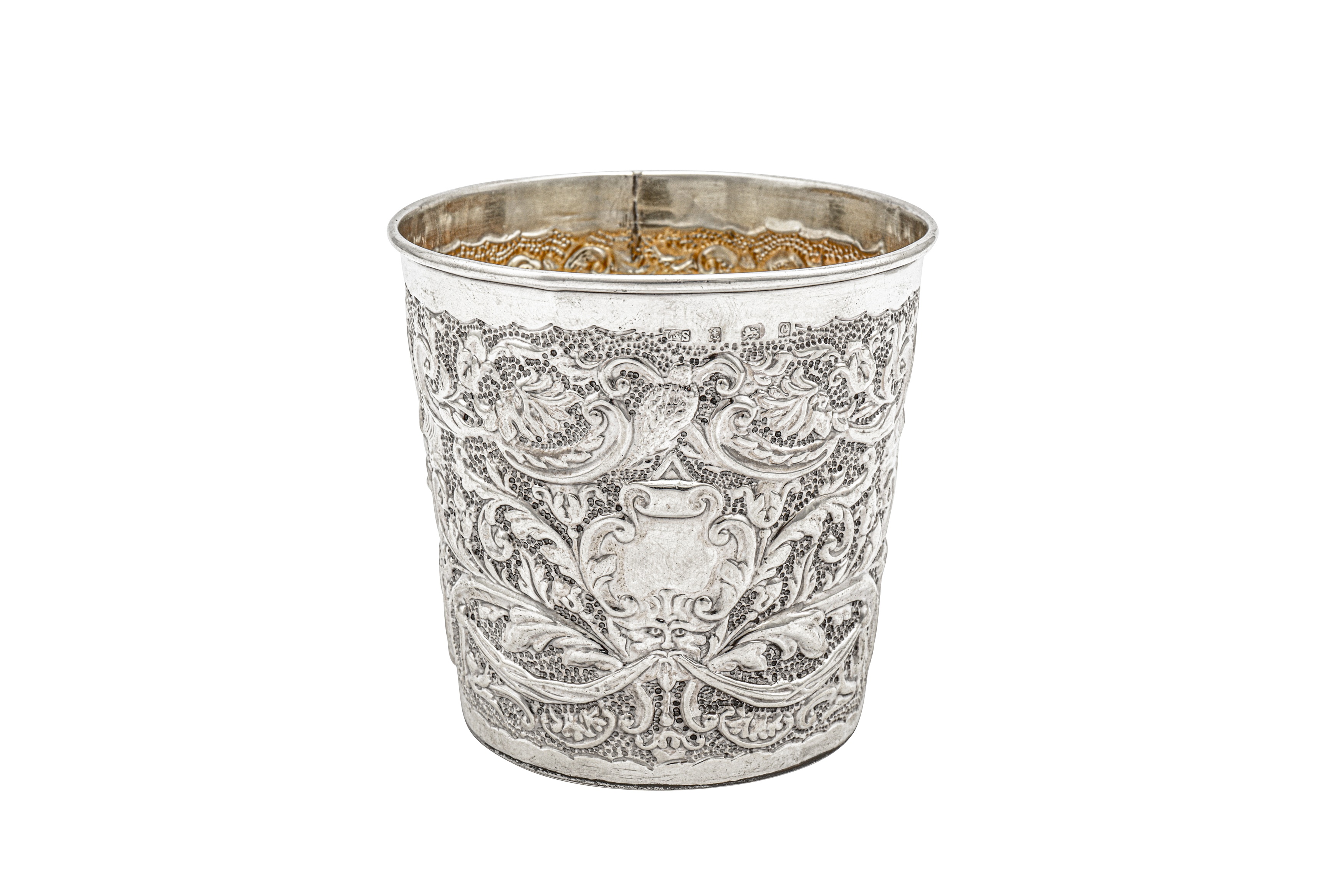 Lot 192 - An Edwardian sterling silver beaker,
