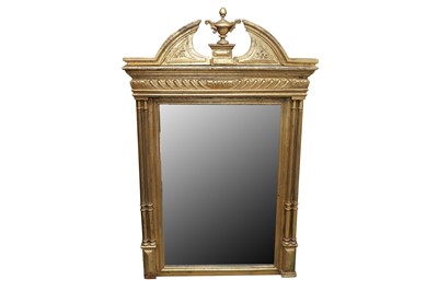 Lot 296 - A CONTINENTAL GILTWOOD MIRROR, LATE 19TH/EARLY 20TH CENTURY