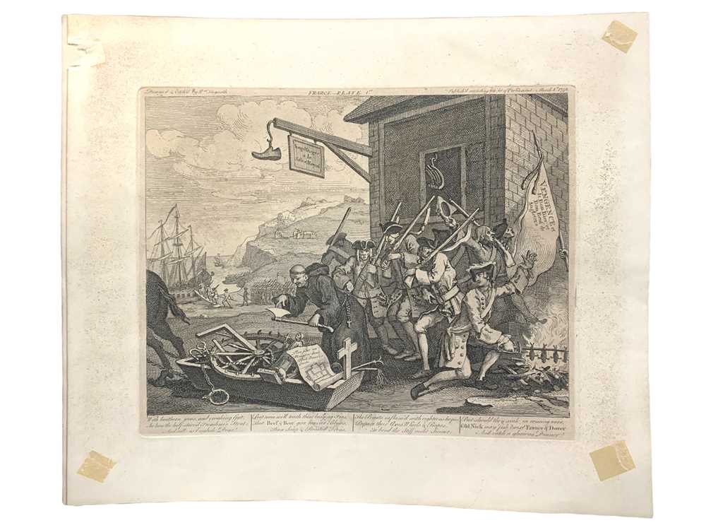 Lot 250 Hogarth (William) O the Roast Beef of Old