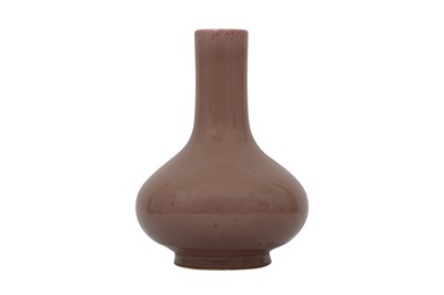 Lot 542 - A CHINESE COPPER-RED BOTTLE VASE.