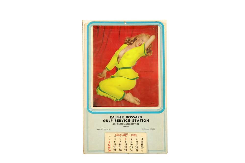 Lot 1131 MARILYN MONROE CALENDAR lot-1131-marilyn-monroe-calendar
